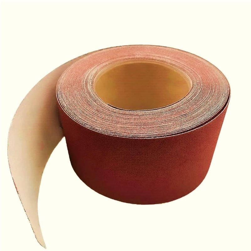 SANDCASTLE Sandcastle Emery Cloth Roll 5 Meter Long 4Inch Wide Sturdy Grinding Polishing Wood Working Walls Metals Brown 400 GRIT WATERPROOF - Image 1