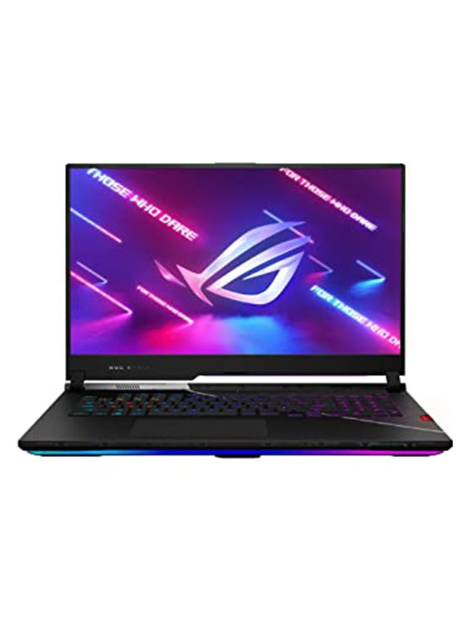 أسوس لابتوب ROG Strix Scar 17 بشاشة FHD مقاس 17.3 بوصة، معالج Core i9، ذاكرة وصول عشوائي 64 جيجابايت، قرص صلب SSD بسعة 1 تيرابايت، نظام التشغيل Windows 11 Home، بطاقة رسومات NVIDIA GeForce RTX 3080 بسعة 16 جيجابايت، يدعم اللغتين الإنجليزية والعربية، اللون أسود الإنجليزية/العربية أسود - Image 1