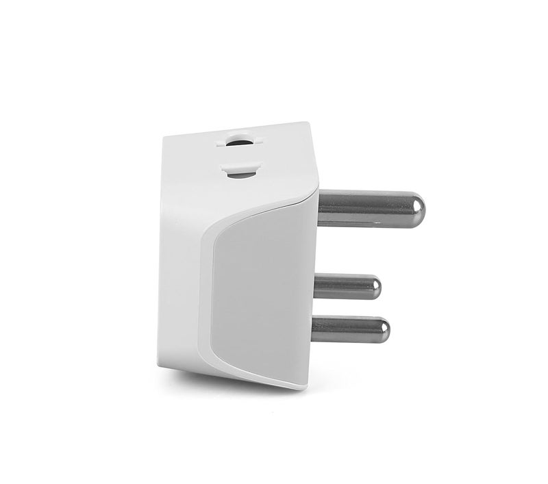 Ceptics Ceptics 2 in 1 Plug Extension Socket Type D Multiple Plug Socket 3 Pin Multi Plug Socket Dual Inputs for Computer PC Laptop Phone CE RoHS 3 Pack Lifetime Limited Warranty  - Image 4