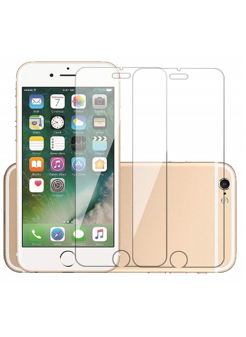 Super 2 Pieces Tempered Glass Screen Protector Clear Designed For iPhone 7 Full Screen Coverage And Bubble Free - Image 1