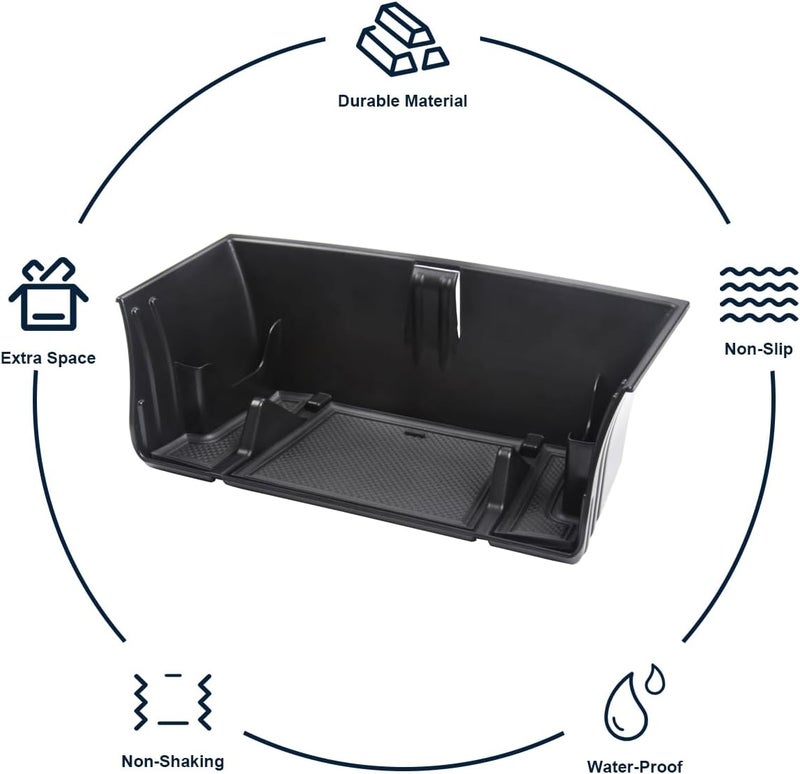 YEVEDUO " for Land Rover Defender Accessories 2020-2022 Center Console Organizer Tray for Defender 90 110 130 2021 Interior Storage Box with Glasses Shelf/Phone Stand/Cards Slot (Gear Shift Organizer) - Image 5
