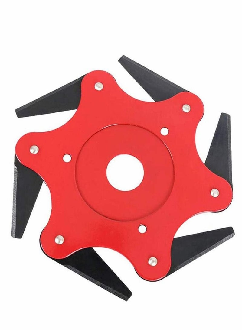 واي آند دي Steel Trimmer Head Cutter 6 Grass Razors Upgraded Universal Weed Eater Blades Metal 65Mn Professional Razor for Brush Cutters - Image 1