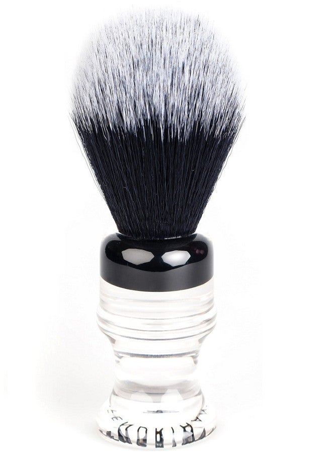 Fendrihan Black and White Synthetic Shaving Brush with Two-Tone Acrylic Handle for personal and professional shaving - Image 1