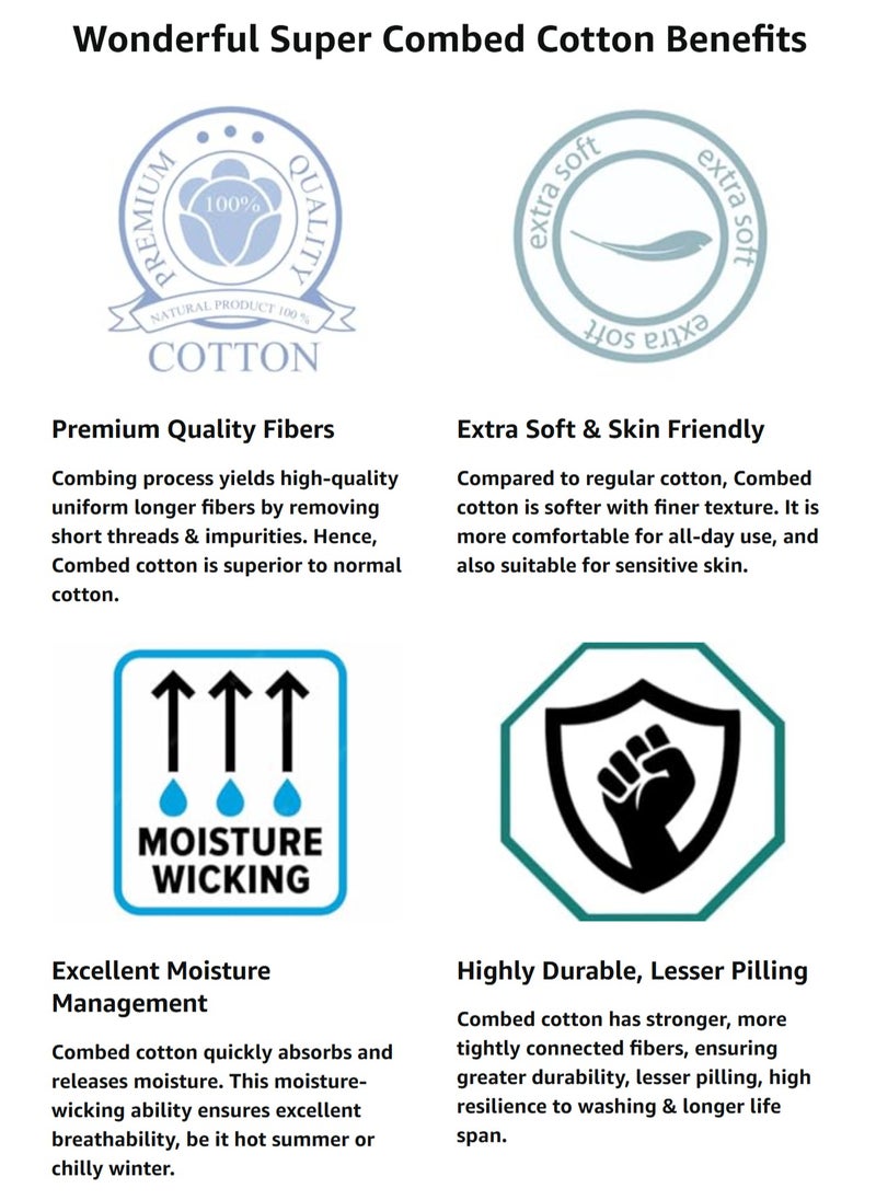 OSCAR JEANS - Premium Organic 100% Cotton Super Combed Mens Vest Undershirt Inner Half Sleeve White Soft Breathable Light Finest Yarn Pack of 3 - Image 1