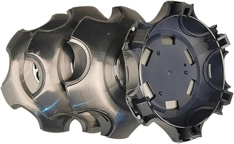 غطاء مركز العجلة الرمادي 4 قطع لتويوتا لاند كروزر برادو FJ120 2000 2003 2009 - Image 3