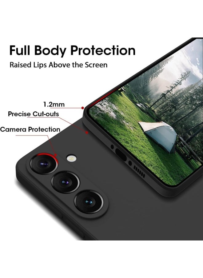 Generic Samsung Galaxy A55 Case Cover With 2-Pack Screen Protector Silky-Soft Silicone Touch Full-Body Protective Case for Samsung A55 6.6-inch  - Image 5