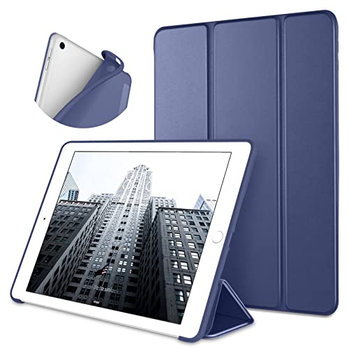 DTTO for iPad 6th Generation Case 97 Inch 2018 Smart Slim Lightweight Stand with Soft TPU Back Cover for iPad 5th Generation 97 2017 Auto SleepWake Navy Blue - Image 1