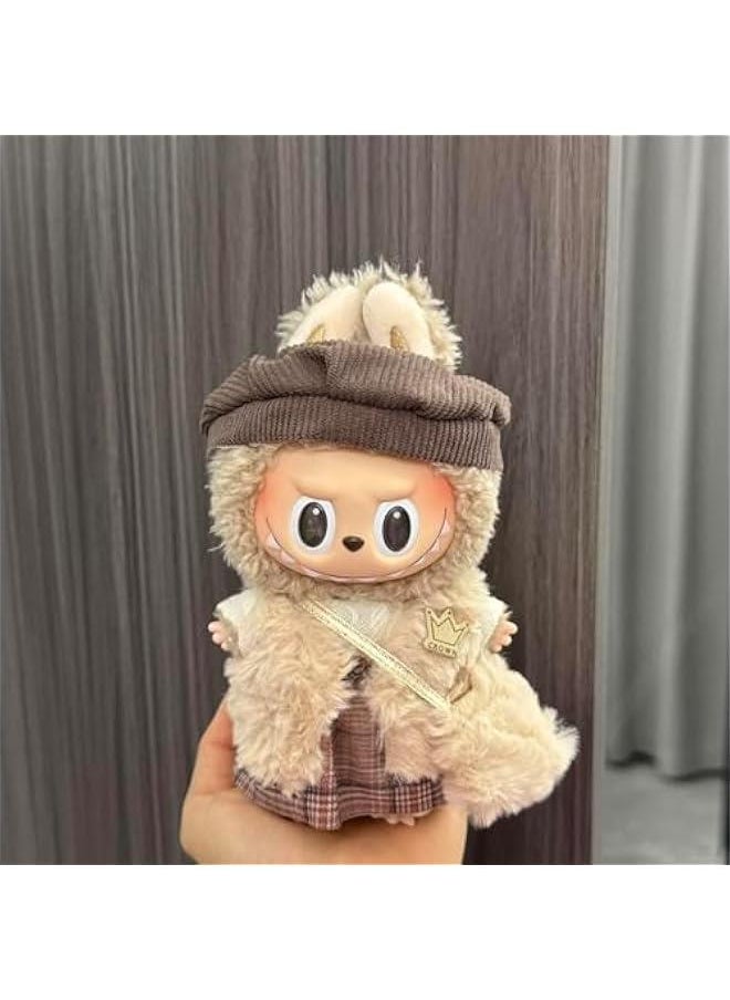 Arabest Labubu Clothes for Doll, Labubu Outfit, Doll Princess Skirt,17cm Doll Clothes Suitable for 17cm Labubu Dolls Accessories（Only Clothes，No Doll） (Style 3) 
