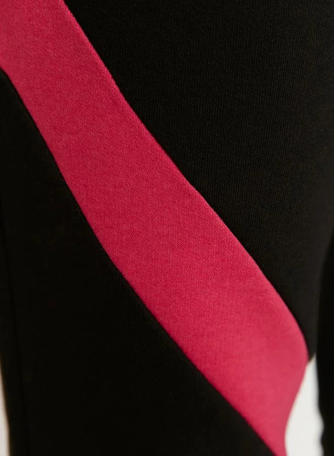 Styli Contrast Panel High Rise Joggers