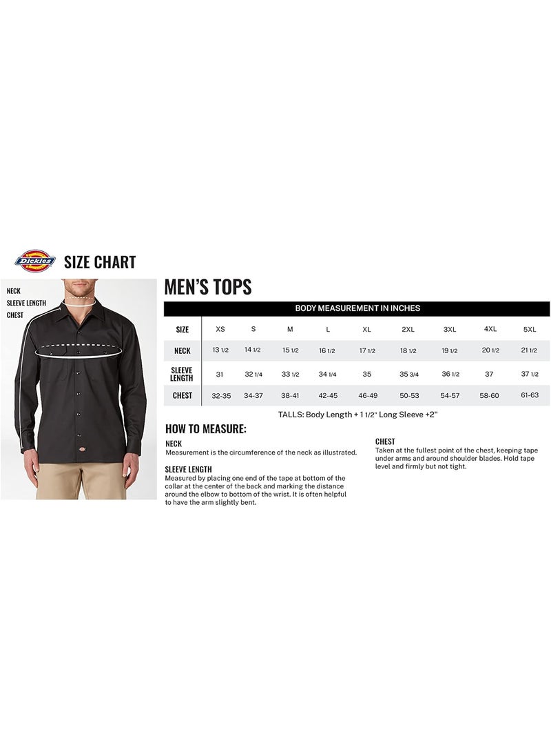 Dickies Dickies mens Longsleeve work utility button down shirts Navy XXLarge US  - Image 4