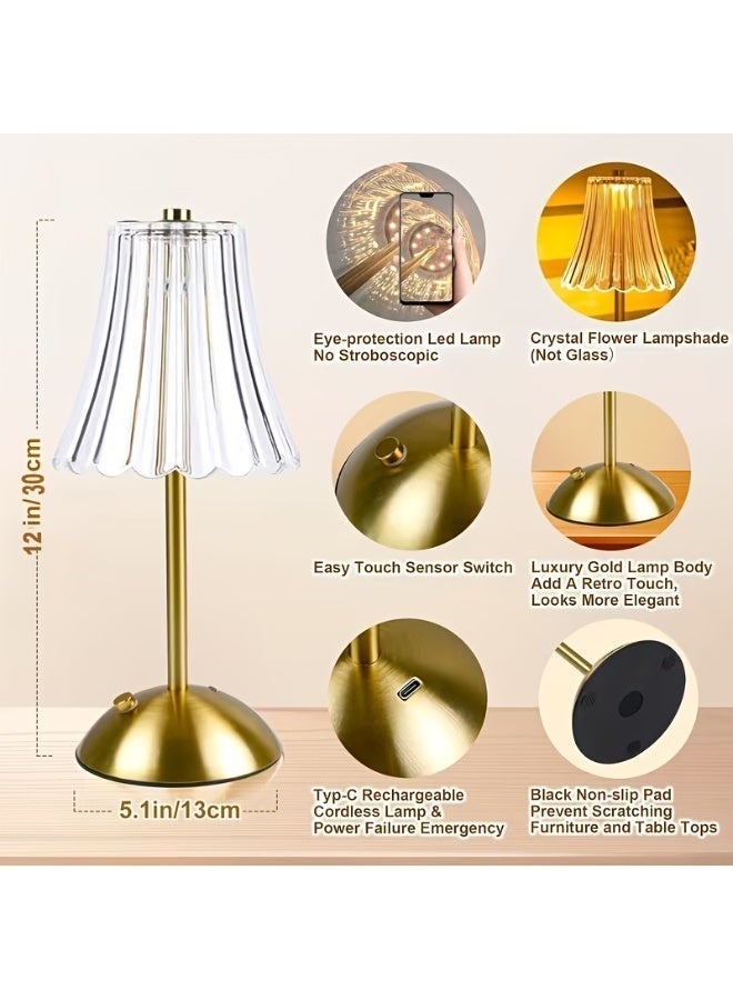 مودي مصباح مكتب LED ذهبي - 3 أوضاع ألوان، تحكم باللمس، ذراع قابل للتعديل، حماية للعين، منفذ شحن USB، إضاءة طاولة قابلة للتعتيم بقوة 3 وات للمكتب أو الدراسة أو السرير - تصميم عصري أنيق - Image 4