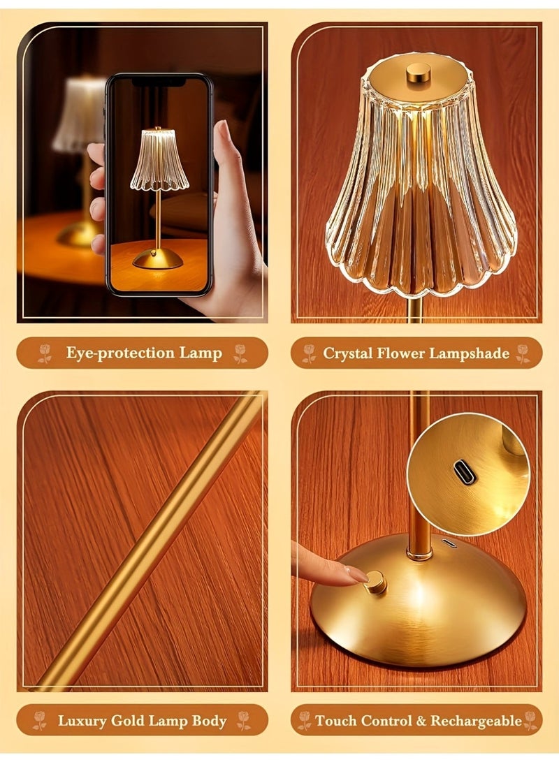 مودي مصباح مكتب LED ذهبي - 3 أوضاع ألوان، تحكم باللمس، ذراع قابل للتعديل، حماية للعين، منفذ شحن USB، إضاءة طاولة قابلة للتعتيم بقوة 3 وات للمكتب أو الدراسة أو السرير - تصميم عصري أنيق - Image 5