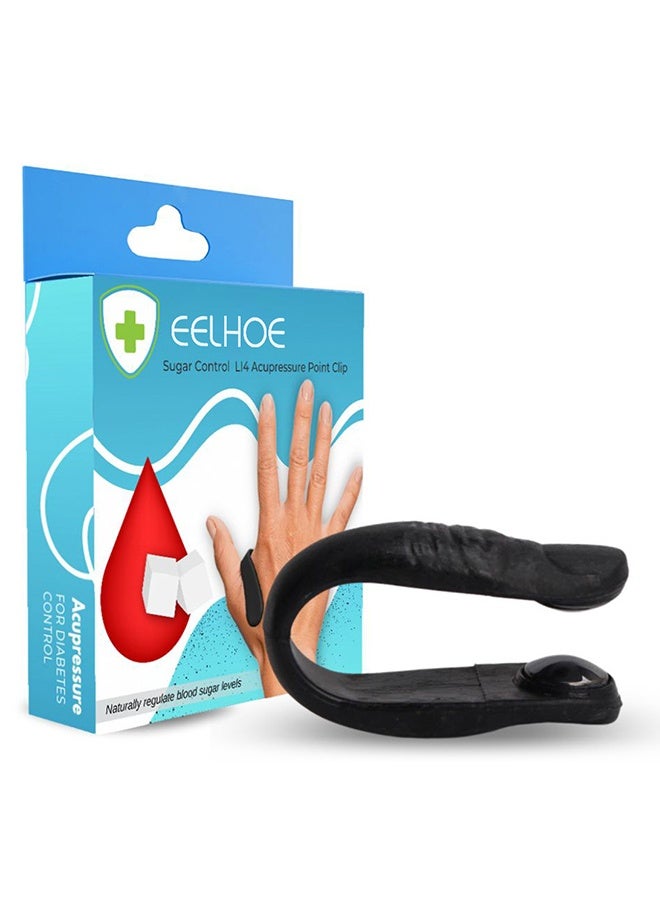 إيلهو مشبك استرخاء نقطة العلاج بالابر لتخفيف الصداع u0026 تخفيف التوتر ، أداة ضغط يدوية يمكن ارتداؤها على شكل زهرة لنقطة الوخز بالإبر L14 ، مساعد العافية المحمول - Image 1