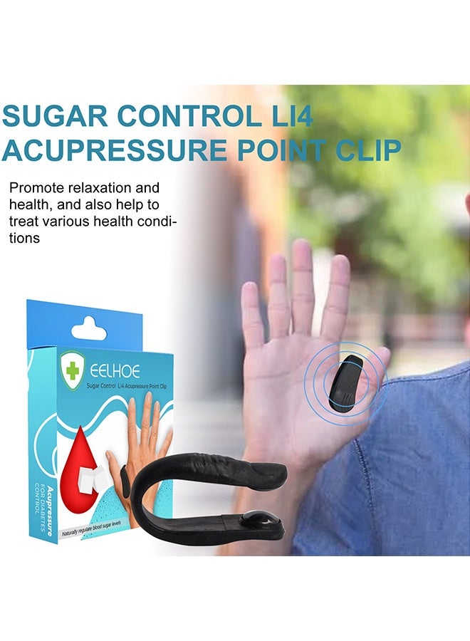 إيلهو مشبك استرخاء نقطة العلاج بالابر لتخفيف الصداع u0026 تخفيف التوتر ، أداة ضغط يدوية يمكن ارتداؤها على شكل زهرة لنقطة الوخز بالإبر L14 ، مساعد العافية المحمول - Image 2