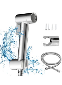 Jomoo Bidet Shattaf Set, Copper Alloy Bidet Sprayer for Toilet with 47 inch Bidet Hose and Holder for Muslim Shower and Personal Hygiene  - Image 1