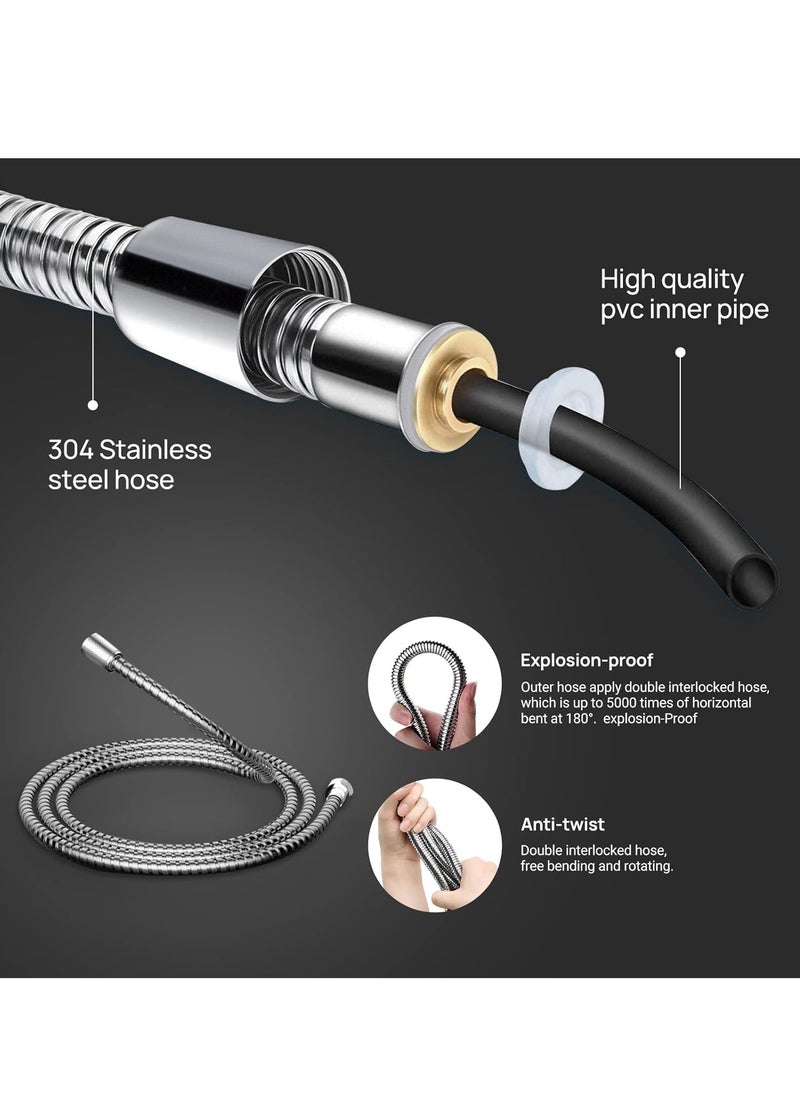 Jomoo Bidet Shattaf Set, Copper Alloy Bidet Sprayer for Toilet with 47 inch Bidet Hose and Holder for Muslim Shower and Personal Hygiene  - Image 5