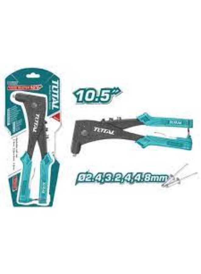 TOTAL 10.5-Inch Hand Riveter – Heavy-Duty Manual Rivet Gun for Aluminum, Steel, and Blind Rivets – Workshop, DIY, and Professional Use - Image 2