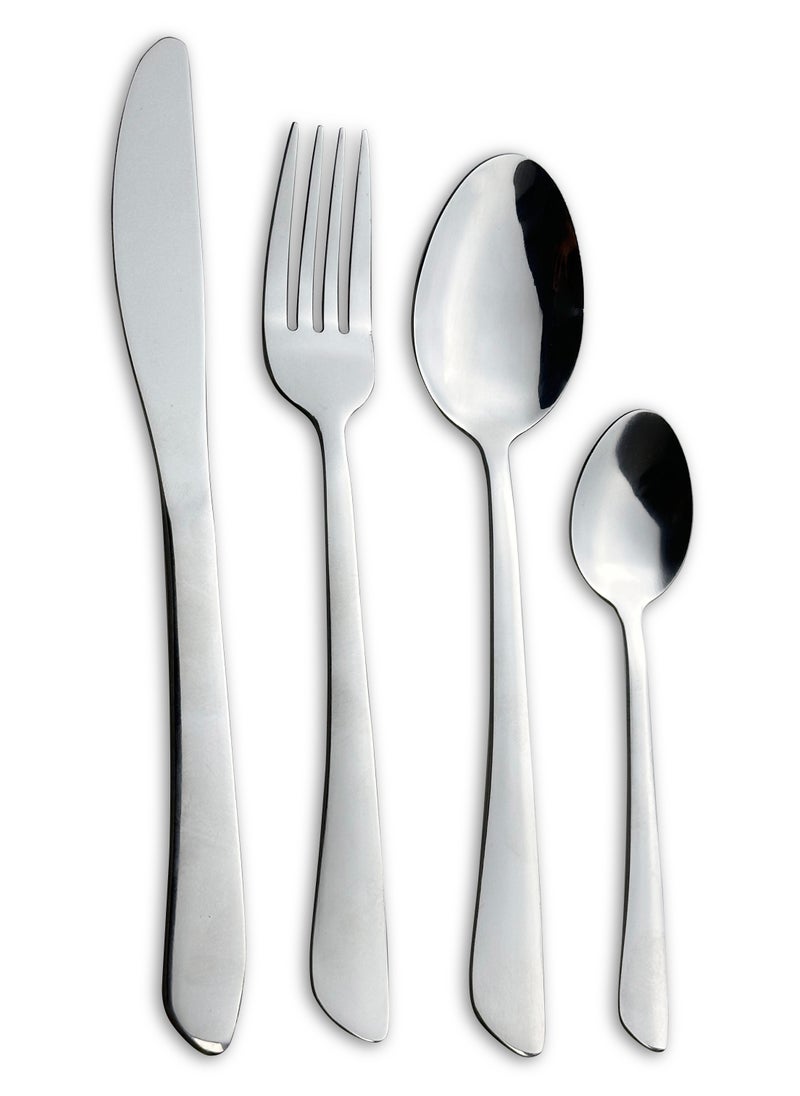 Cuisine Art - Cuisine Art Sasa 16 Piece Stainless Steel Cutlery Set, Silver - Image 1