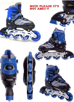Draxon Roller Skates For Kids Adjustable With Light Up Wheels And Tools To Convert It To Training Skates Fun Illuminating For Boys Girls Rollerskates For Kids Beginners, Suitable For Indoor Outdoor Size 31-35 (Model-302-Black, S)  - Image 4