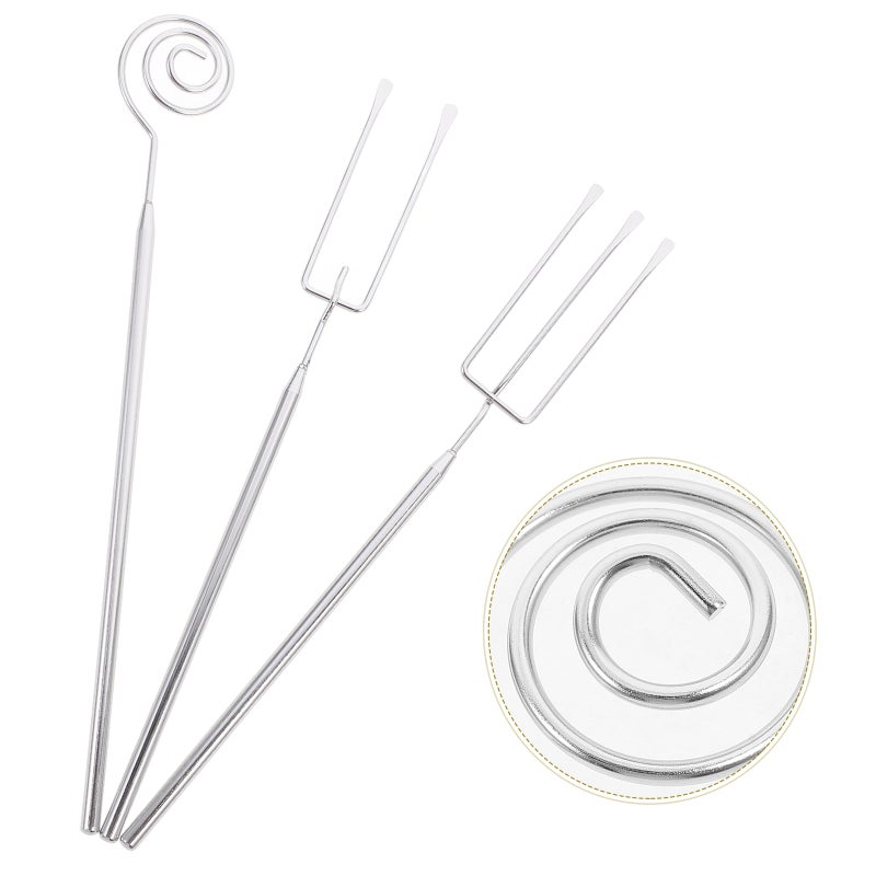 1 Set Candy Dipping Chocolate Tools Set - 3-prong Dipping Fork, Fondue Fork,for Handmade Chocolates, Pralines and Truffles - Image 4