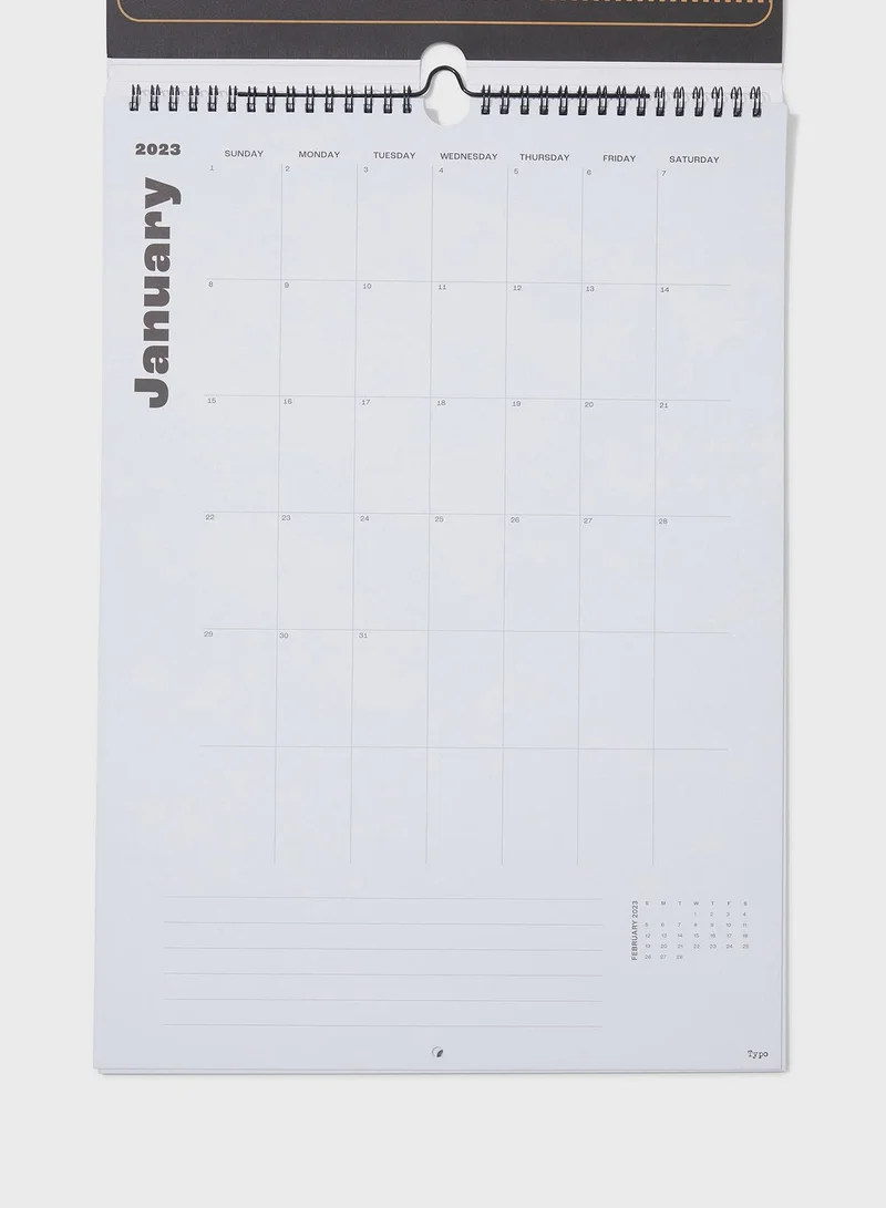 Typo 2023 A3 Art Series Calendar