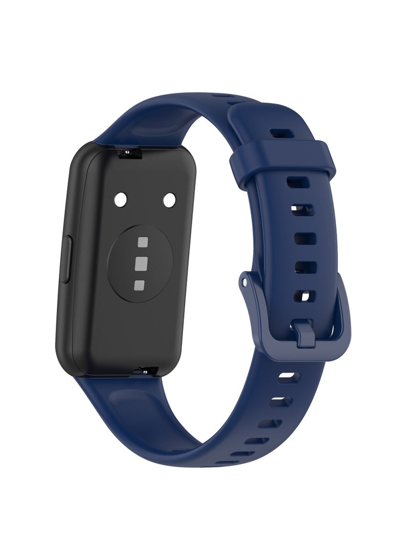 Straps Compatible with Huawei Band 7 Soft TPU Band for Men and Women,Blue  - Image 2