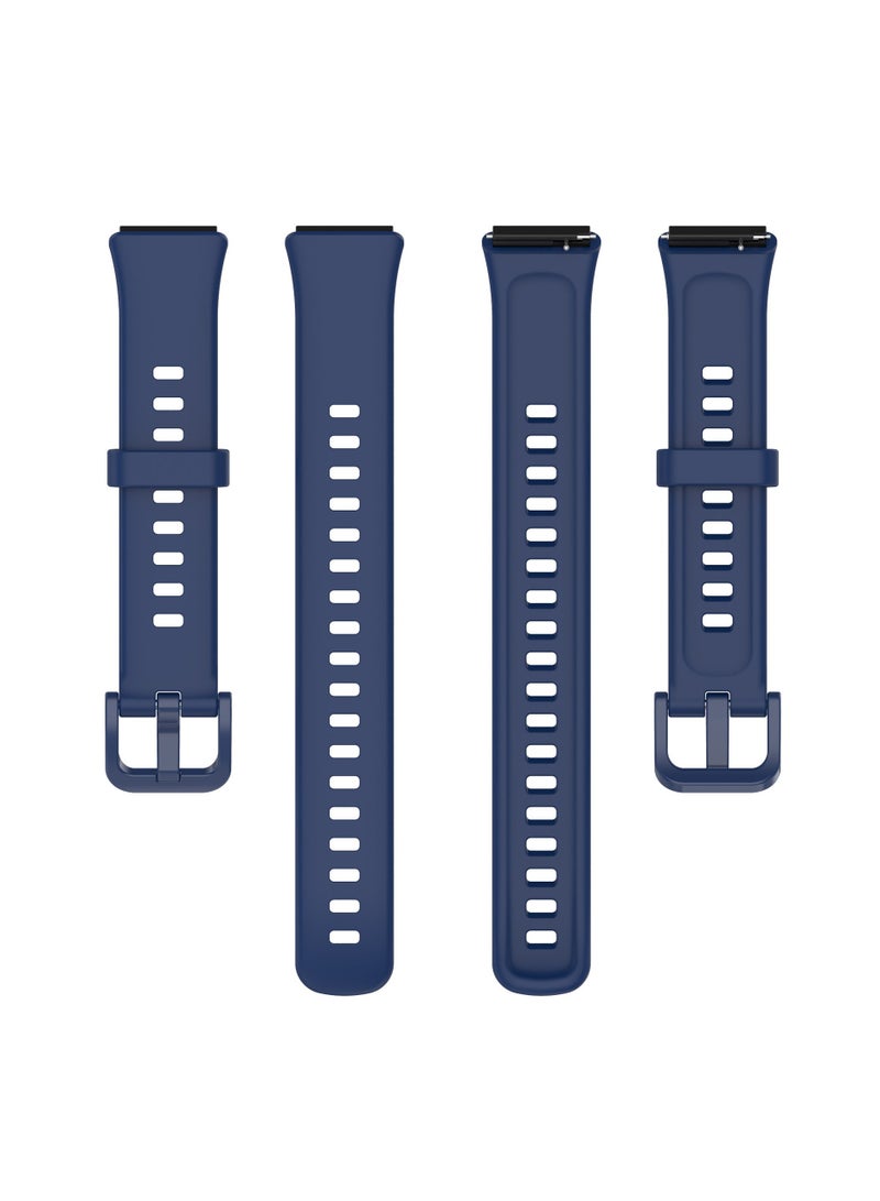 Straps Compatible with Huawei Band 7 Soft TPU Band for Men and Women,Blue  - Image 5
