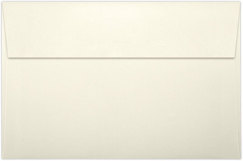 LUXPaper A9 Invitation Envelopes | Peel & Press | 5 3/4" x 8 3/4" | Natural Linen | 80lb. Text | 50 Qty