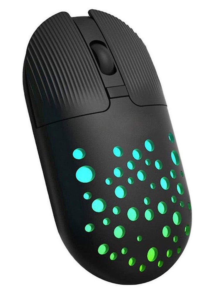 Gamma - Rechargeable Bluetooth Wireless Mouse, Multi-Mode Mouse with RGB 2.4G Wireless Gaming Mouse - M-13 Multicolor - Image 1