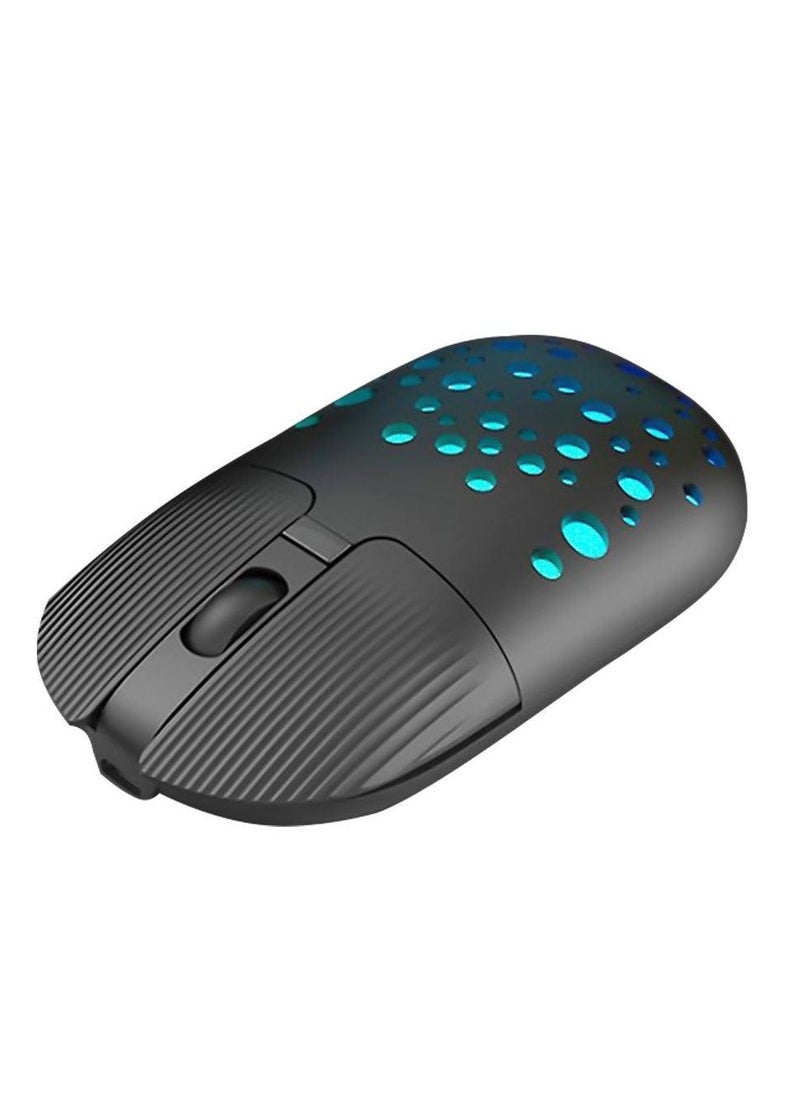 Gamma - Rechargeable Bluetooth Wireless Mouse, Multi-Mode Mouse with RGB 2.4G Wireless Gaming Mouse - M-13 Multicolor - Image 1