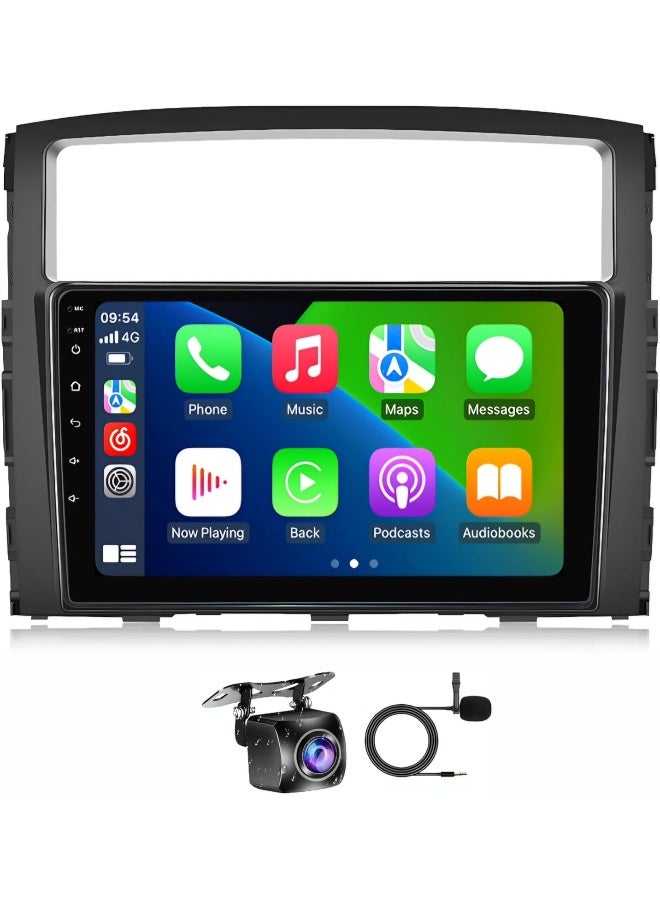 Vierex Fit Mitsubishi Pajero Car Stereo Android Screen 2006-2021 With Apple Carplay Android Auto Wireless 5G WiFi 4G DSP AHD Camera Included Fast Interface Quick Boot (4+32GB Carplay 8CORE) - Image 1