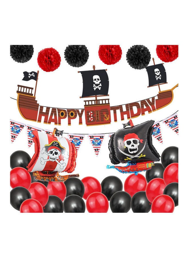 NIBEMINENT Pirate Themed Birthday Party Decoration Set ‎29.01x22.91x5.11cm - Image 1