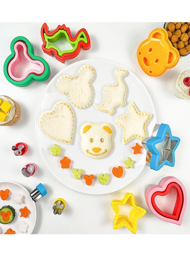 NAKODU Sandwich Cutter and Sealer, Sandwich Cutter for Kids 9 PCS, Decruster Sandwich Maker, Great for Lunchbox and Bento Box - Boys and Girls Kids Lunch - Image 2