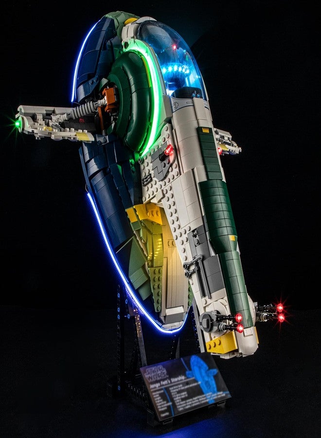 BRIKSMAX 2.0 Light Kit for Lego Jango Fett's Firespray-Class Starship -Innovative Led Lighting Compatible with Lego Star Wars 75409 - Not Included Lego Set - Image 1