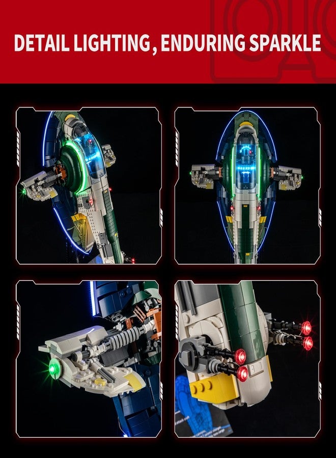 BRIKSMAX 2.0 Light Kit for Lego Jango Fett's Firespray-Class Starship -Innovative Led Lighting Compatible with Lego Star Wars 75409 - Not Included Lego Set - Image 3