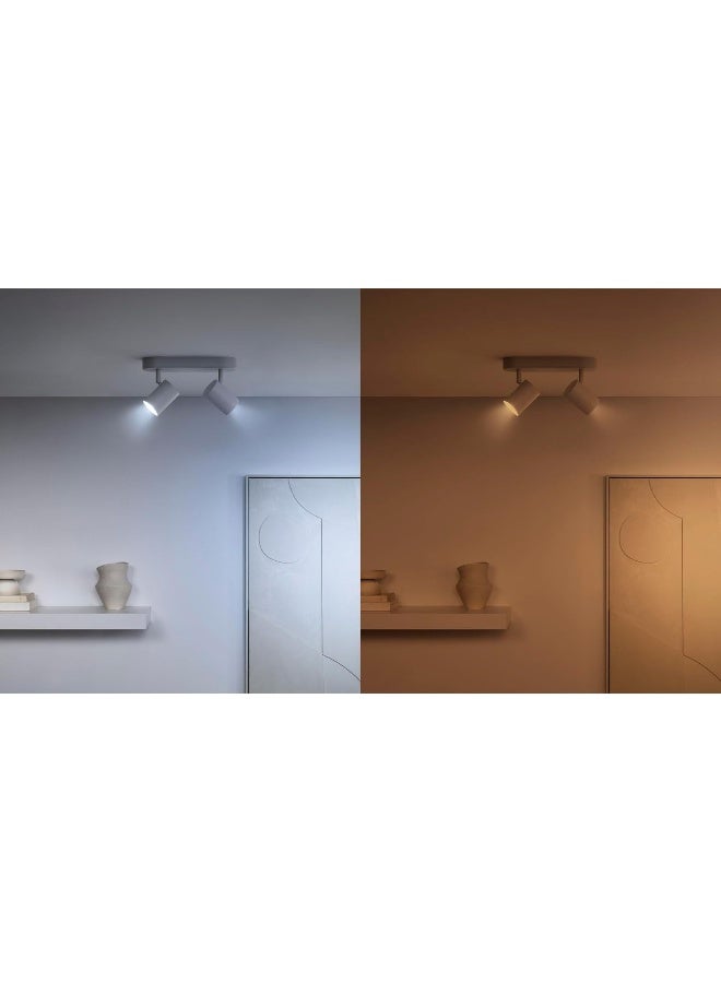 WiZ White Ambient GU10 Glass Smart LED Light Bulb - Image 4