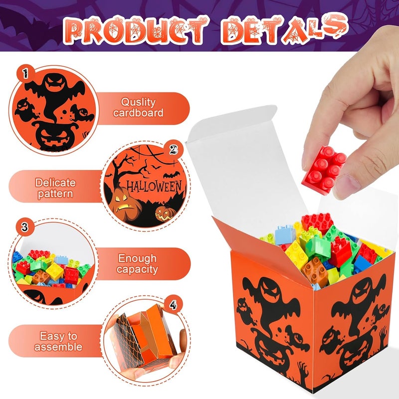 HOWAF Halloween Advent Countdown Candy Boxes Castle Countdown Calendar Decorations Treat Boxes Holiday CountDown to 31 Days Halloween Goodie Boxes Halloween Countdown Calendar for Halloween Party - Image 3