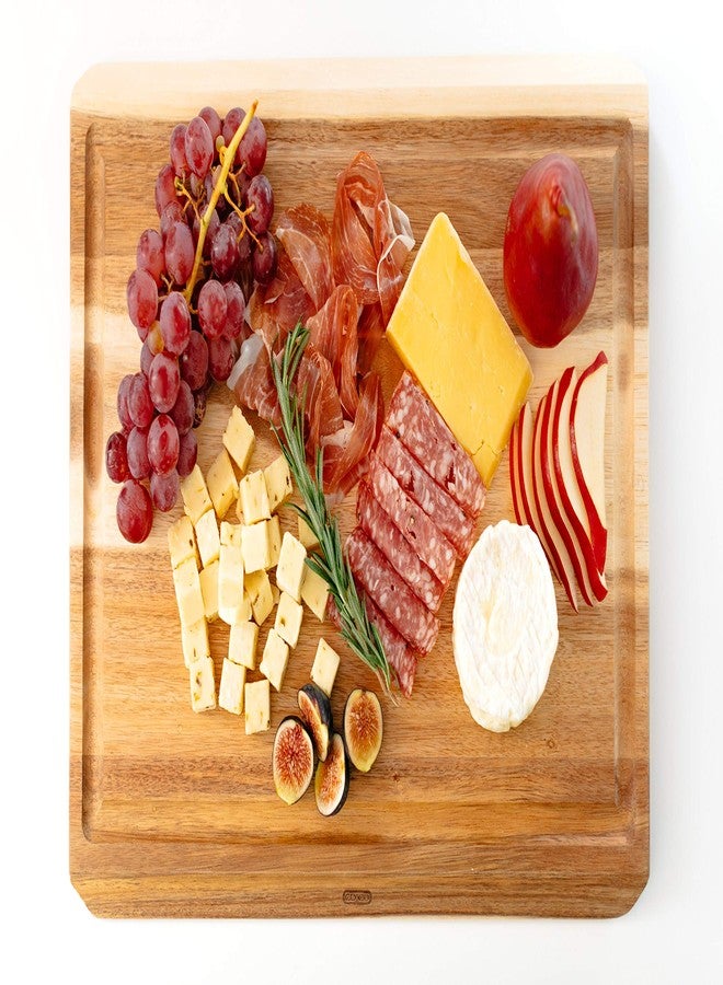 ديكساس لوح تقطيع من خشب الأكاسيا بزاوية من ديكساس مع تجويف، 15 × 20 بوصة - Image 4