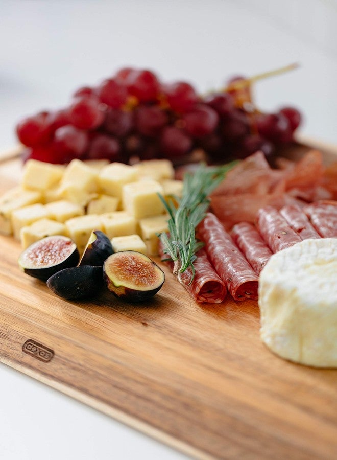 ديكساس لوح تقطيع من خشب الأكاسيا بزاوية من ديكساس مع تجويف، 15 × 20 بوصة - Image 5