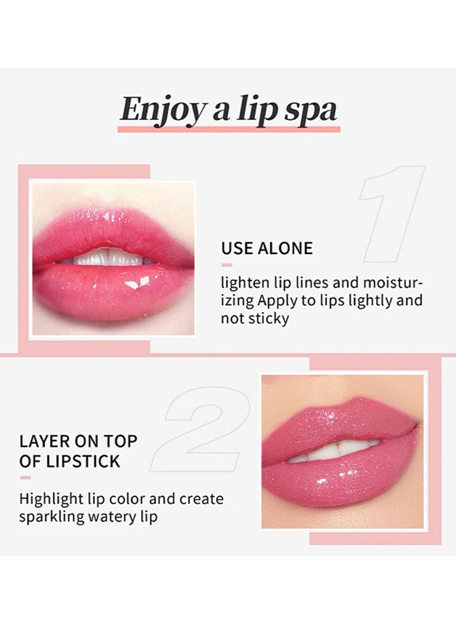 Kiss Beauty Lip Oil Gloss Temperature Color Changing Moisturizing Makeup Lipstick Hydrating Lip Plumper Extreme Lip Care Long Lasting Lip Glow Oil, Nourishing Repairing And Non-Sticky Primer Lip Tint  - Image 5
