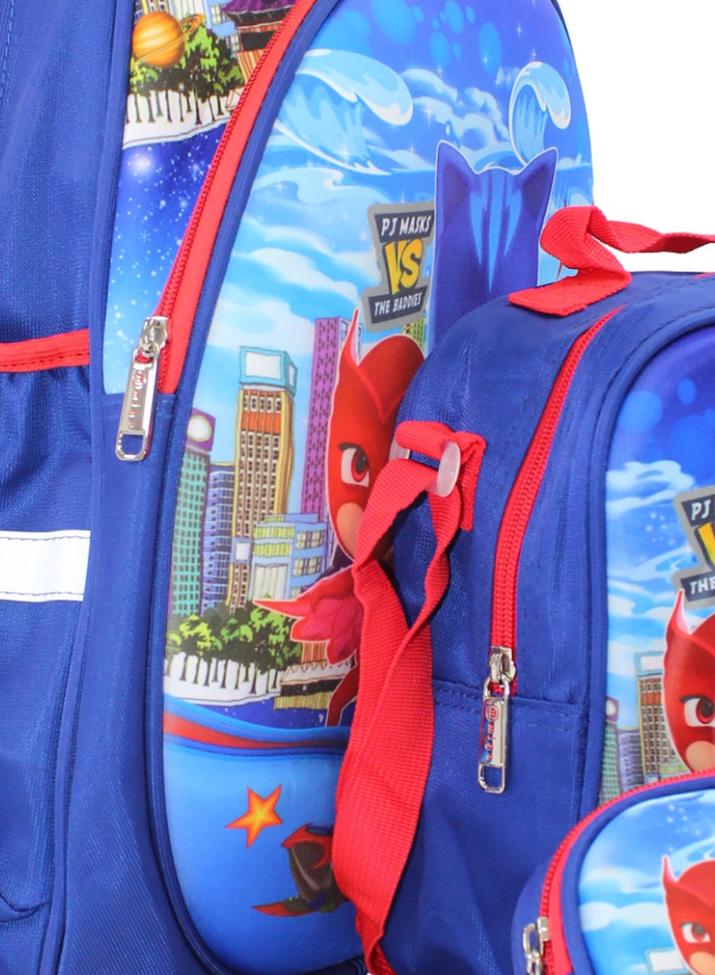 MIGO School Set PJ Masks Backpack 18 Inches – Blue - Image 3