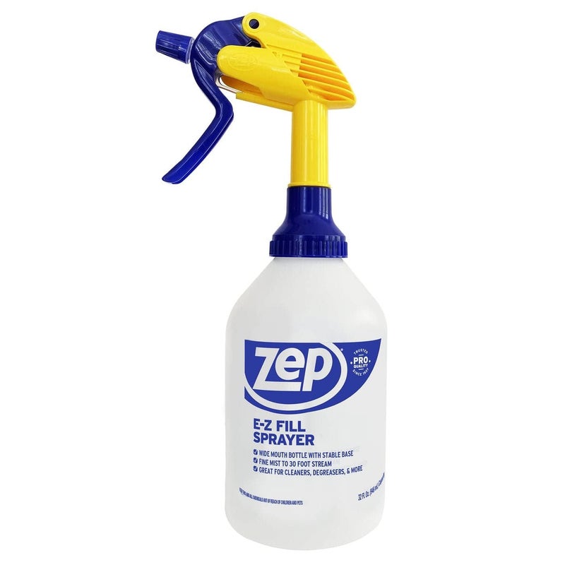 Zep E-Z Fill Professional Sprayer - 32 Ounce - U43008 - Wide Mouth Spray Bottle for Easy Pouring, High Output, Great for Cleaners, Degreasers and More! - Image 1