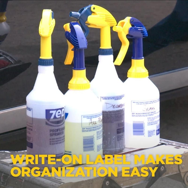Zep E-Z Fill Professional Sprayer - 32 Ounce - U43008 - Wide Mouth Spray Bottle for Easy Pouring, High Output, Great for Cleaners, Degreasers and More! - Image 3