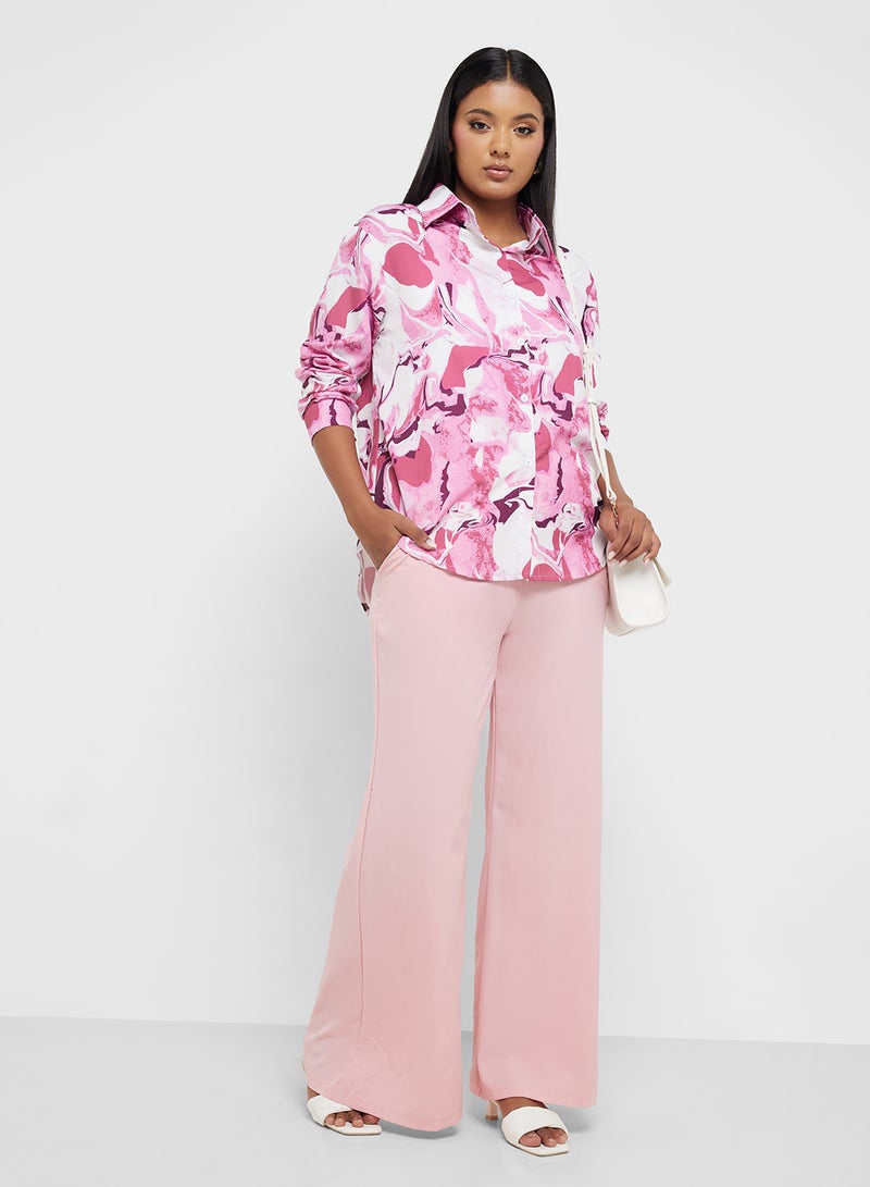 Ginger Plus Buttoned Down Relaxed Fit Shirt & Pant Set  - Image 5