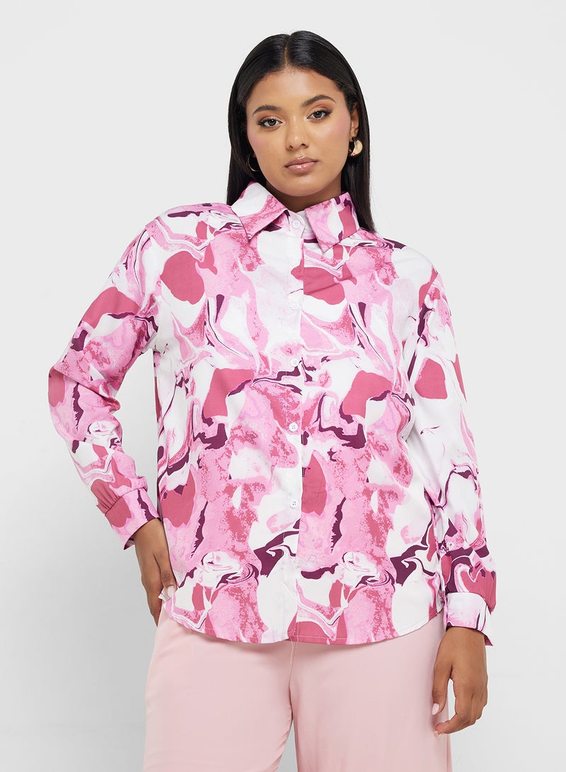 Ginger Plus Buttoned Down Relaxed Fit Shirt & Pant Set  - Image 3