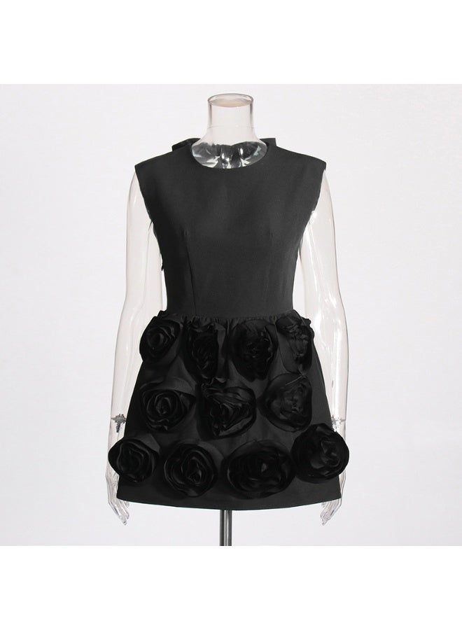 Madam Uniq Floral Applique Dress - Image 2