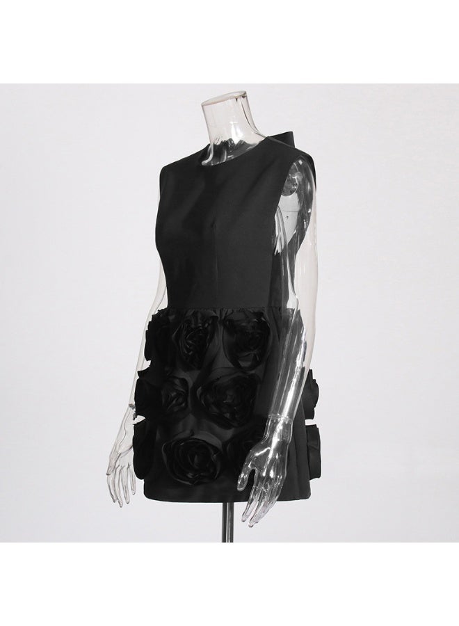 Madam Uniq Floral Applique Dress - Image 4