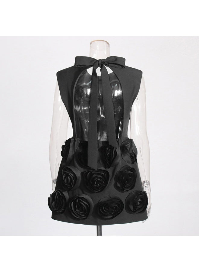 Madam Uniq Floral Applique Dress - Image 3