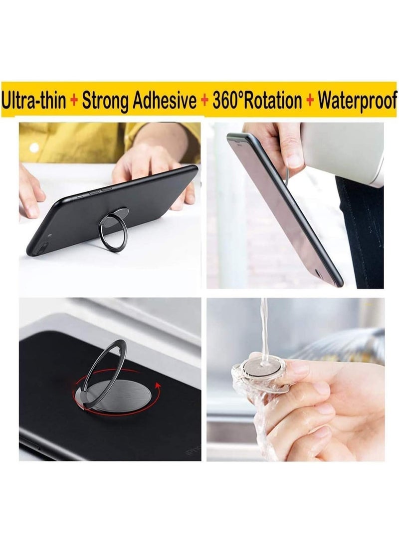 3 مقبضات محركات الهاتف المحمول المغناطيسي ، محركات الهاتف المحمول الرقيقة للغاية ، قابلة للتدوير بـ 360 درجة ، متوافقة مع محركات السيارة ، حلقة من سبائك الزنك ، للهواتف الذكية بحجم 4-8 بوصة - Image 3