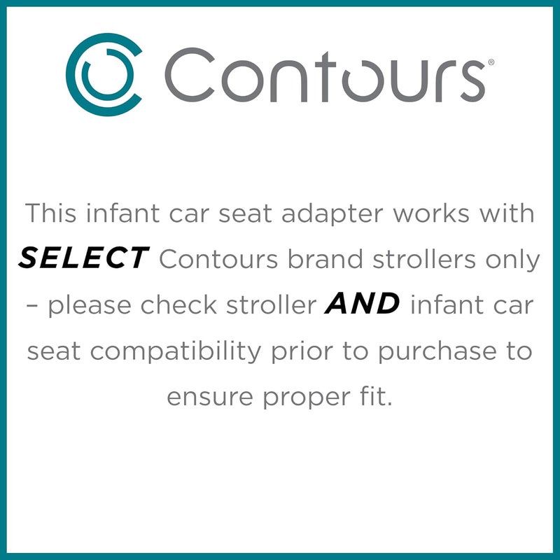 Contours Adapter for Element Stroller ZL032 Fits into Select Cybex MaxiCOSI and Nuna Infant Car Seats ONLY Black - Image 2